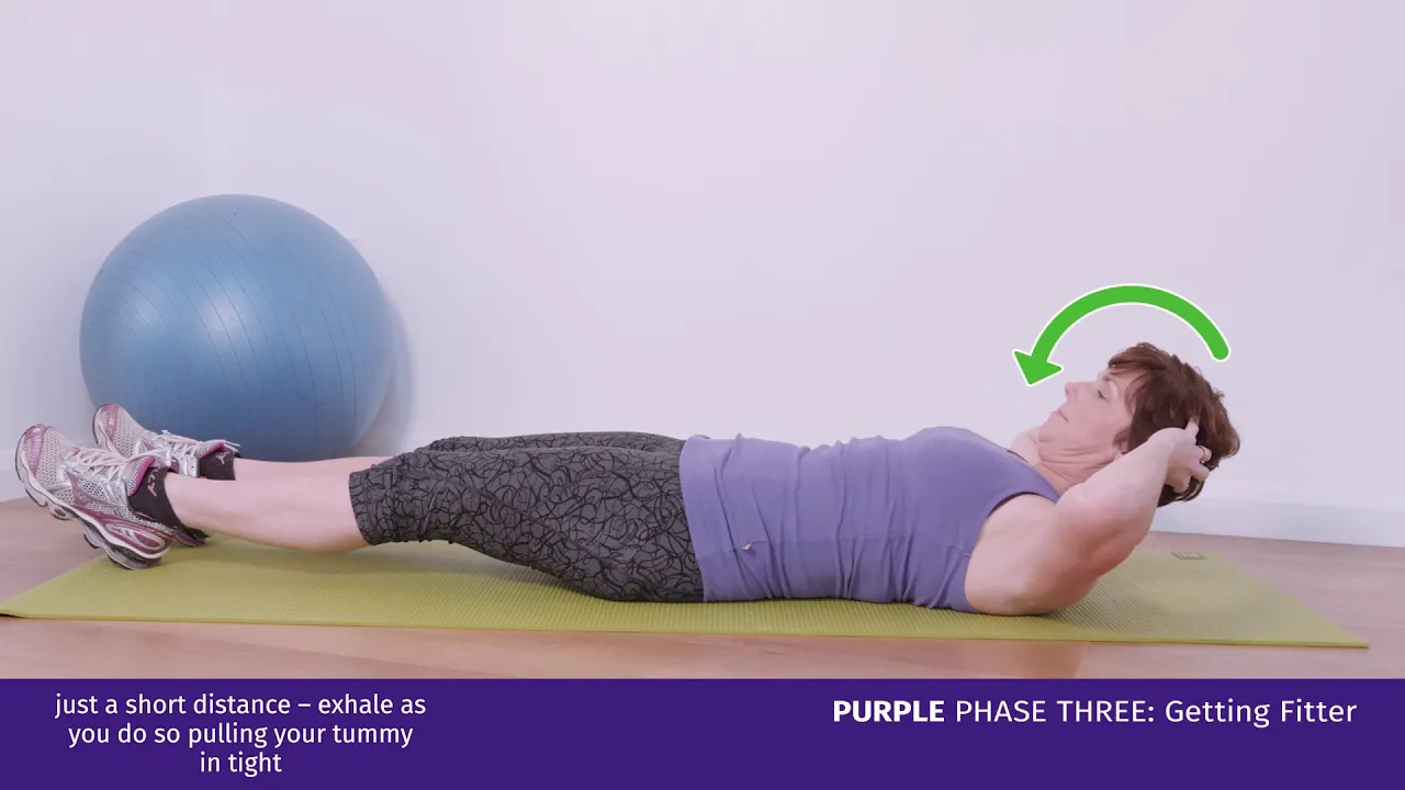 en kvinde, der laver en øvelse